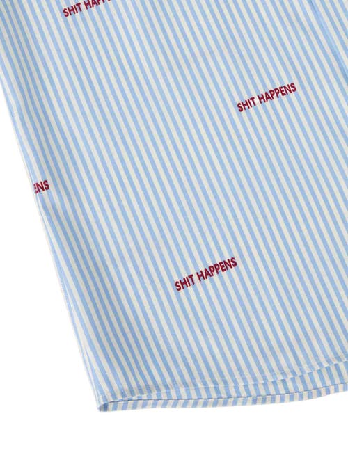 Robert Talbott Reynolds Novelty Bengal Twill Shirt In Blue