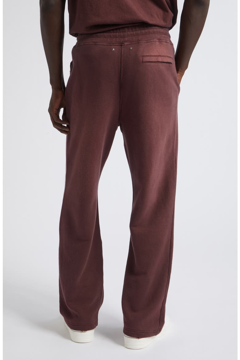 Star Unisex Wide Jogging Pants, Alternate, color, WINDSOR WINE