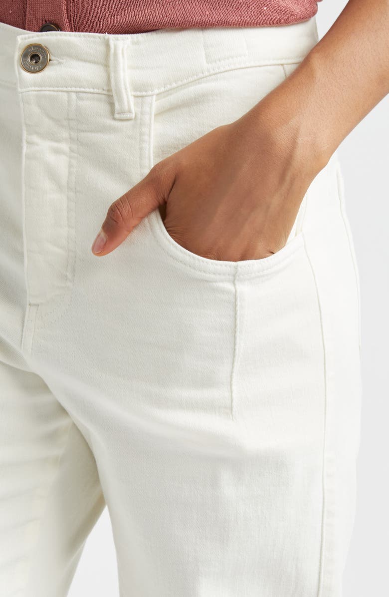 Eleventy Straight Leg Bull Pants, Alternate, color, White