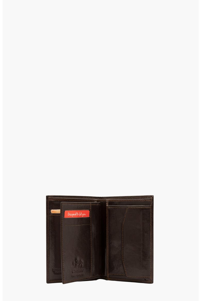Gentleman Bifold Leather Wallet 551, Alternate, color, Brown