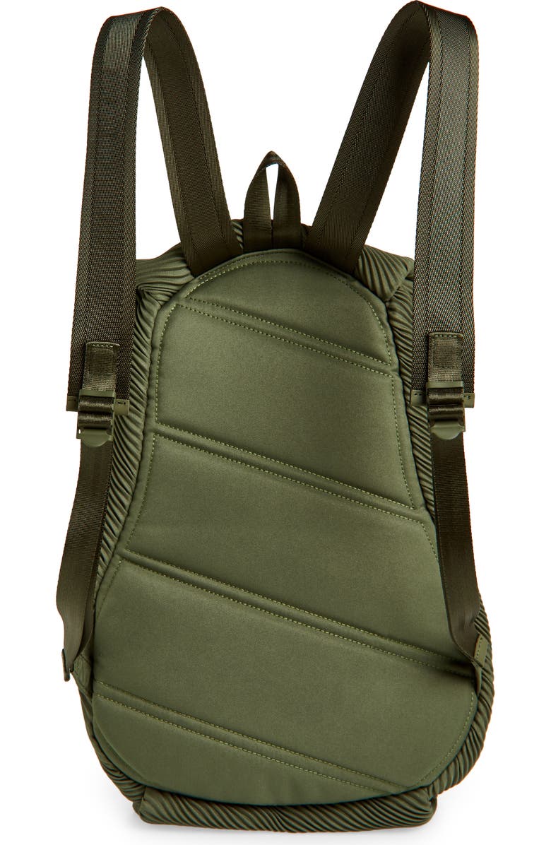 Pleats Please Issey Miyake Bias Pleated Backpack, Alternate, color, Steel Green