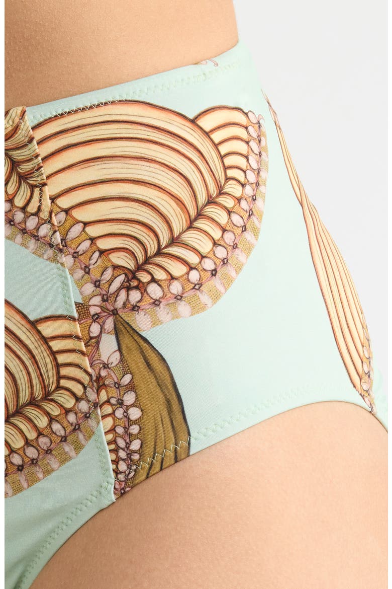 Zahara High Waist Bikini Bottoms, Alternate, color, WATER BLOSSOMS