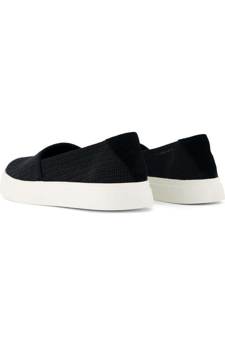 TOMS Kameron Slip-On Sneaker, Alternate, color, Black Woven