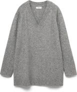 MANGO Oversize V-Neck Sweater