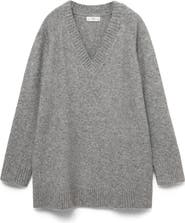 MANGO Oversize V-Neck Sweater