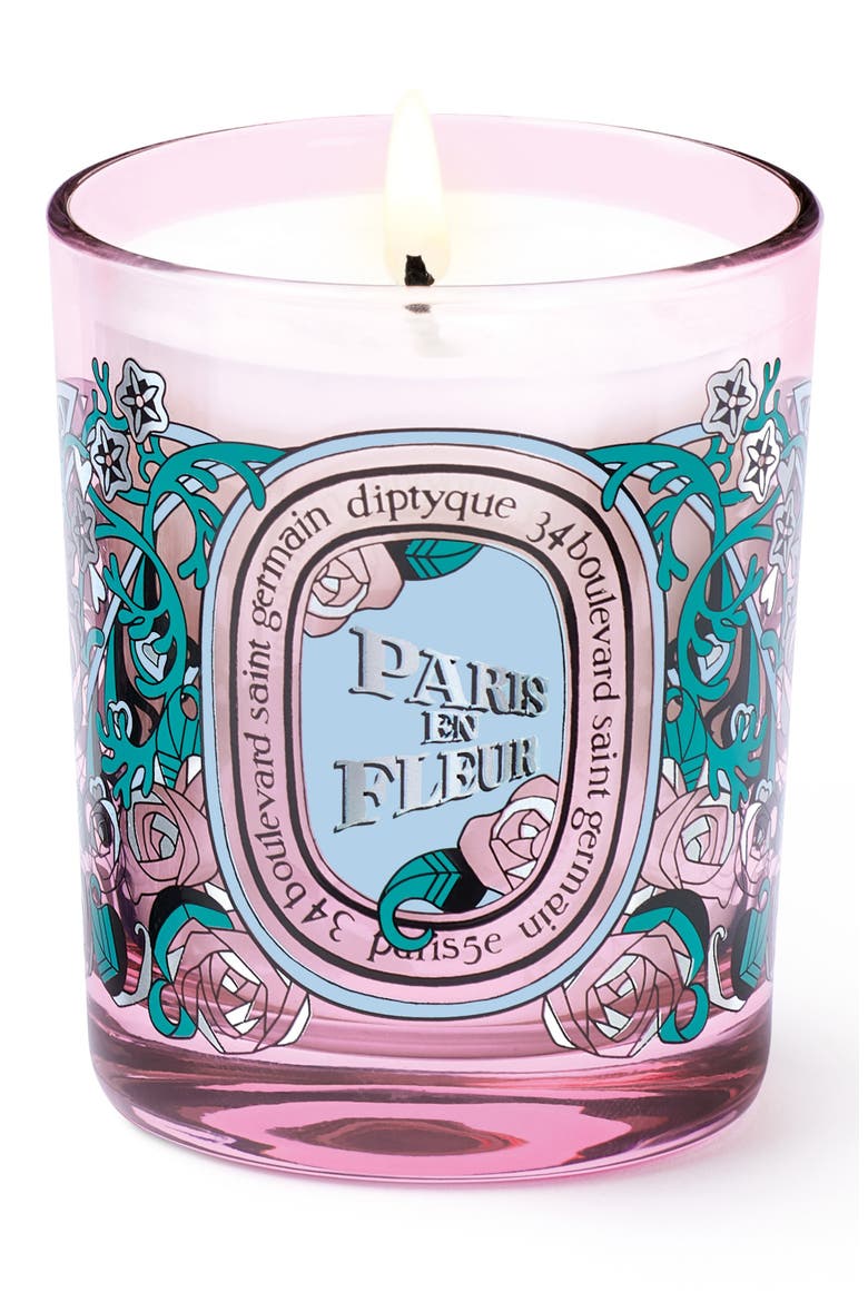 Paris en Fleur Small Candle (Limited Edition), Main, color, NO COLOR