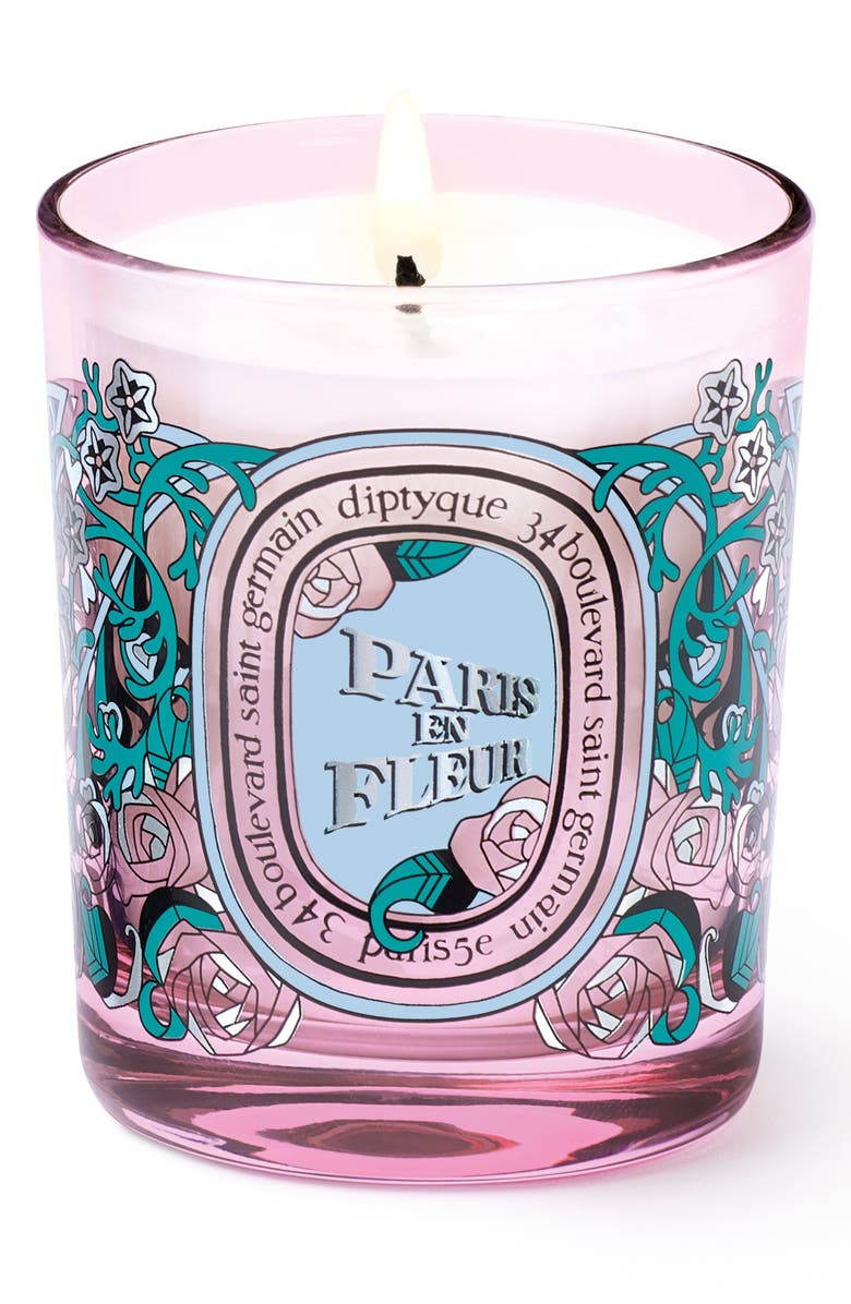 Diptyque Paris en Fleur Small Candle, Main, color, 