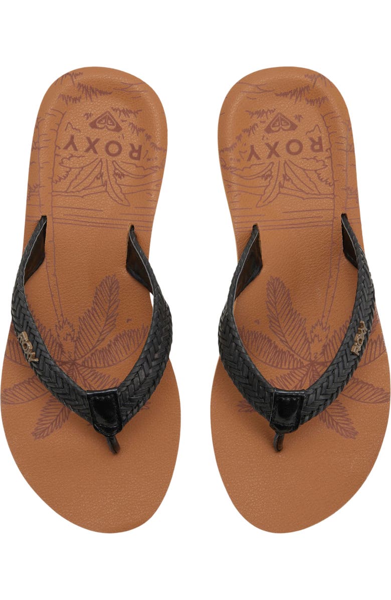 Roxy Lili III Flip Flop, Alternate, color, Black