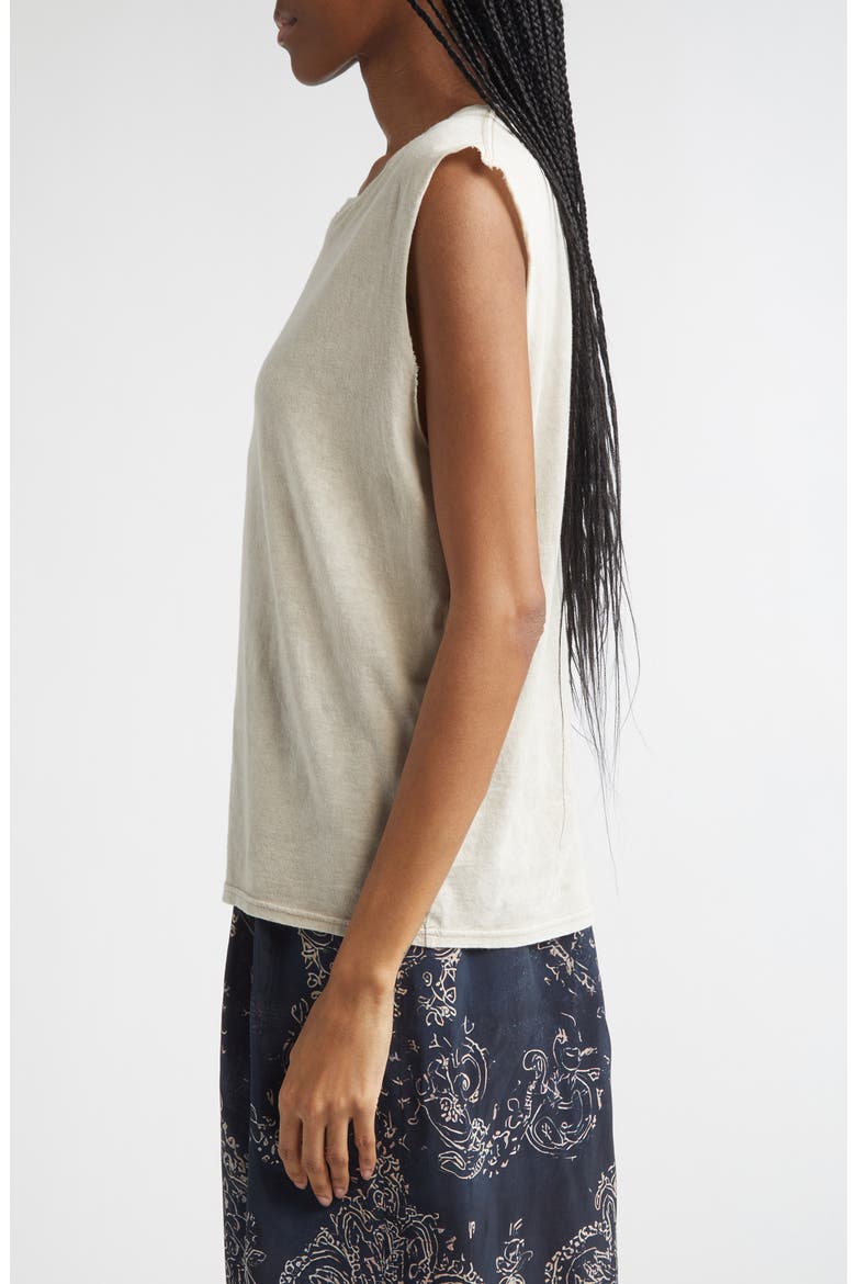 Cotton & Cashmere Boy Tank, Alternate, color, KHAKI ACID STONE