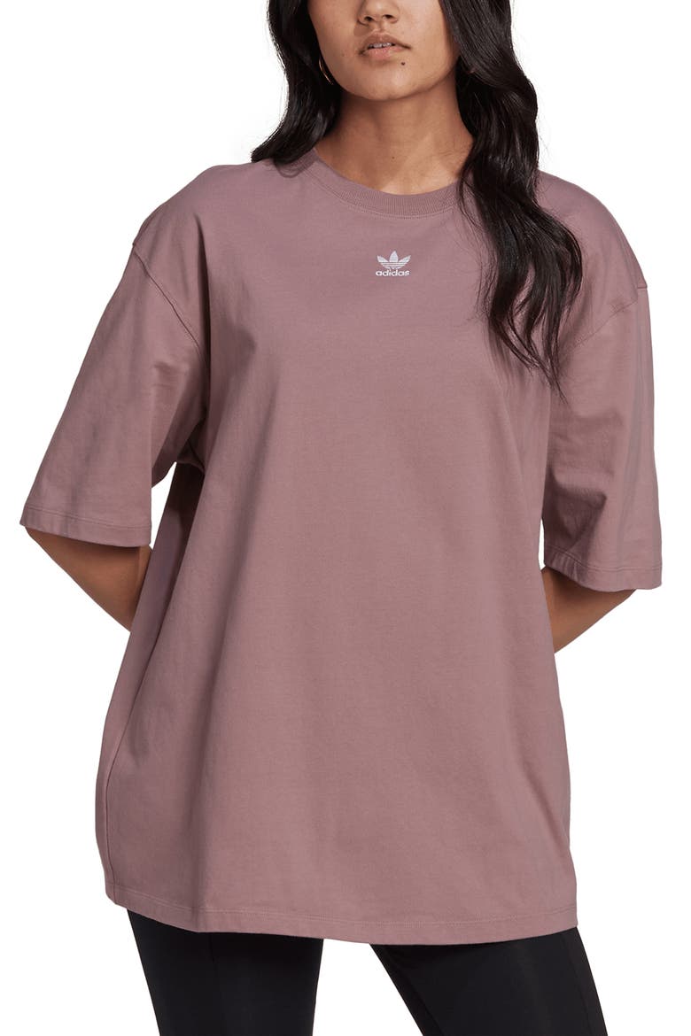 Adicolor Essentials Oversize T-Shirt, Main, color, WONDER OXIDE
