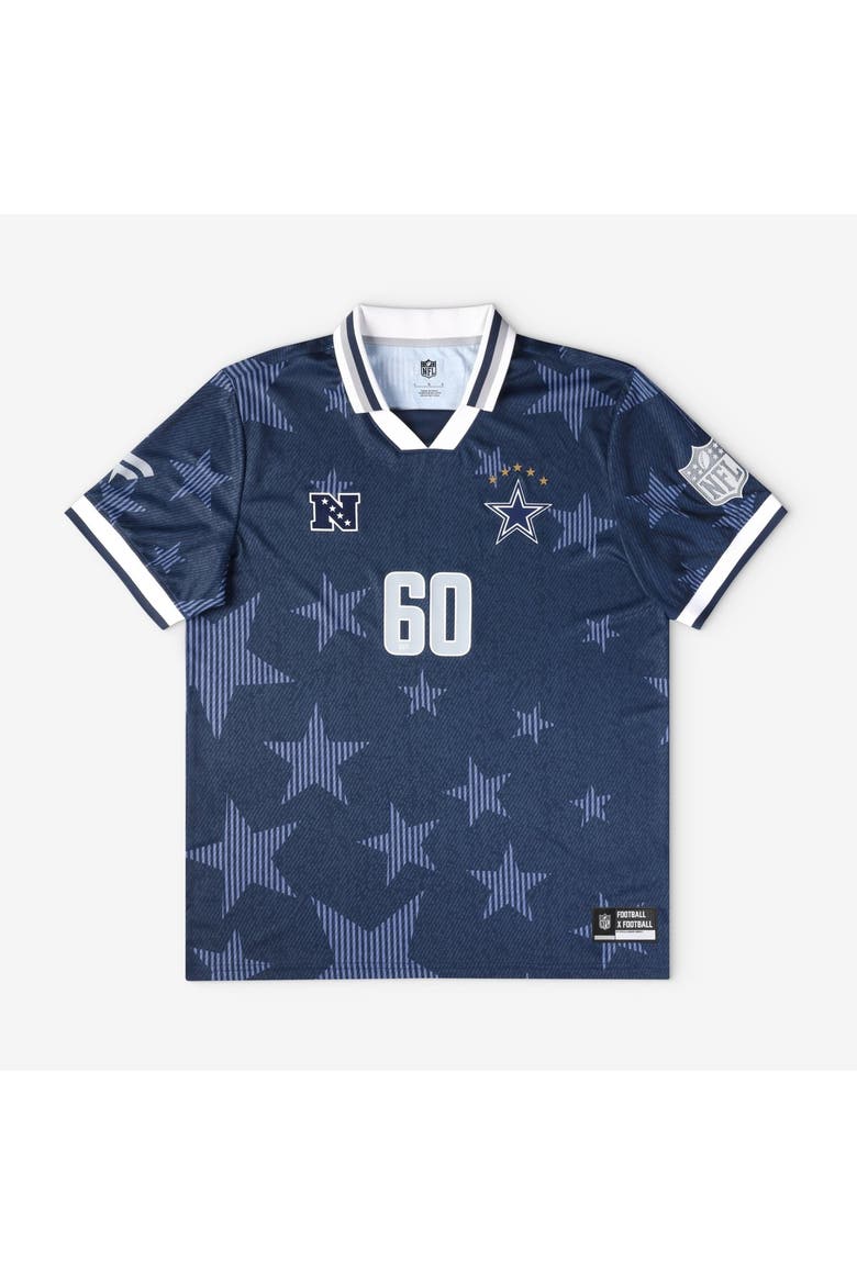 Men's Fanatics Navy Dallas Cowboys Football x Football Collared Fan Top, Main, color, Navy