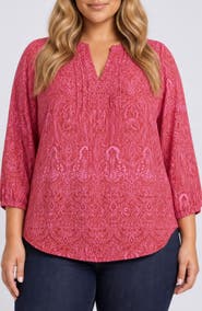 NYDJ Pintuck Top