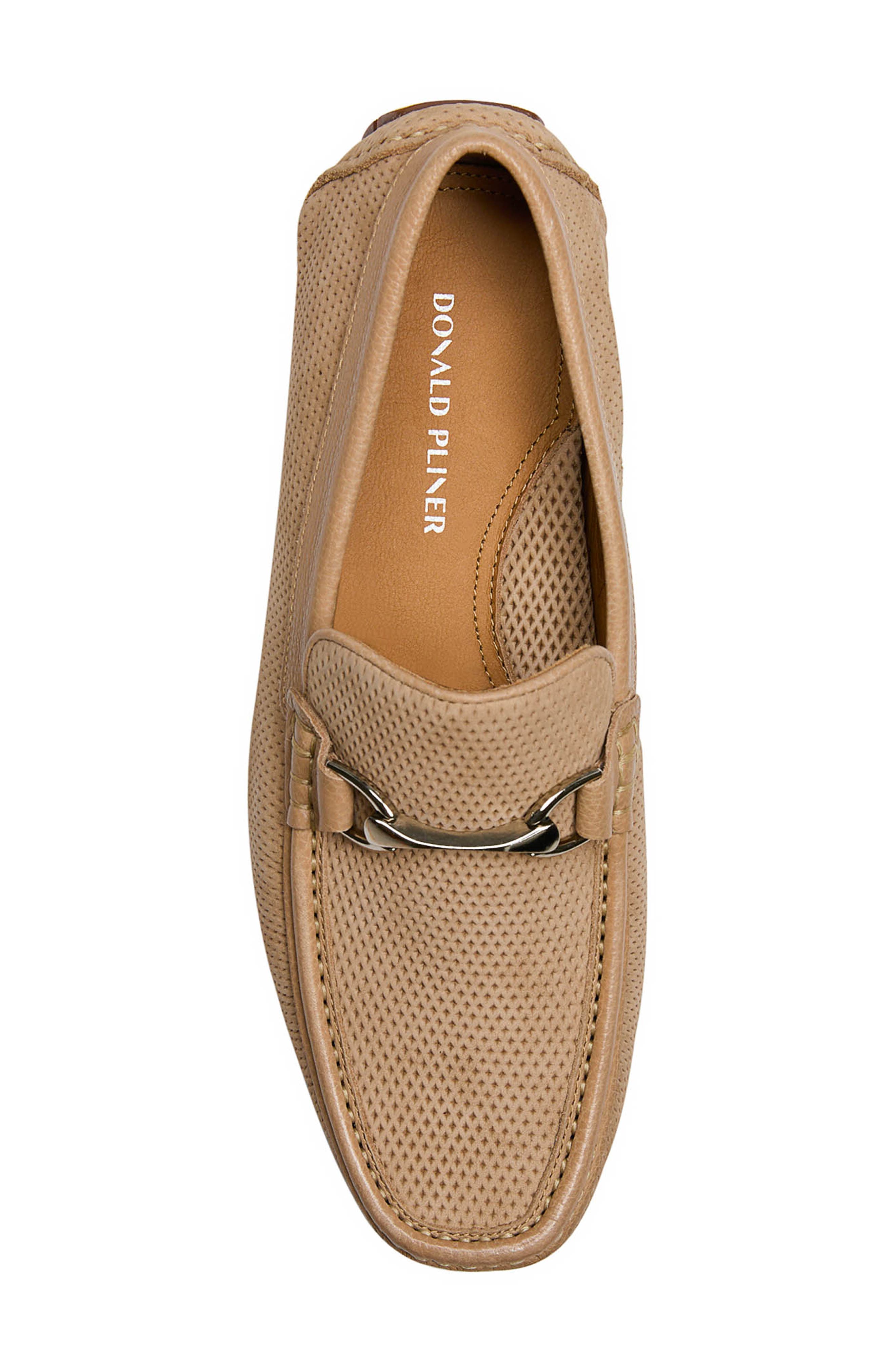 Donald Pliner Textured Horsebit Loafer, Alternate, color, Camel