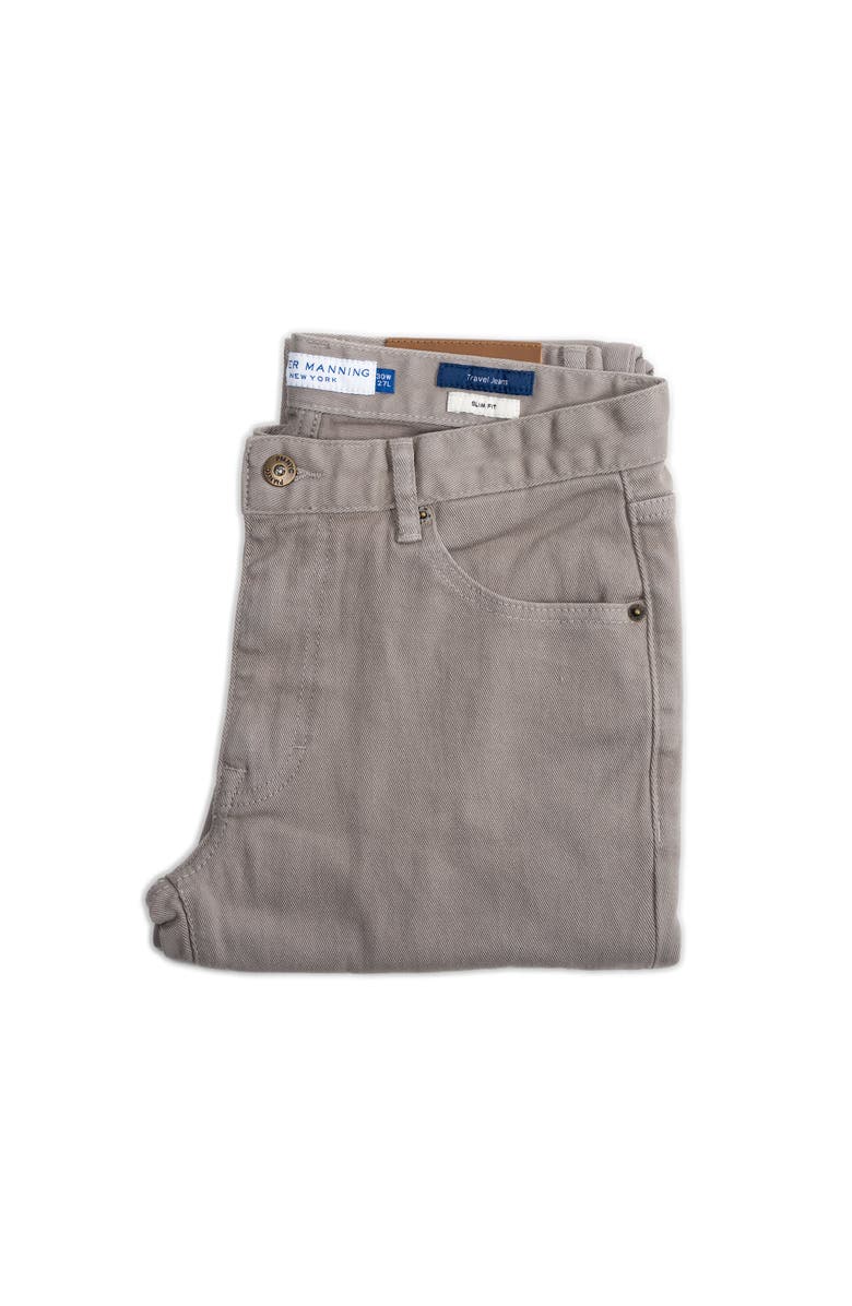 Peter Manning Travel Jeans Slim Fit, Alternate, color, Dark Grey