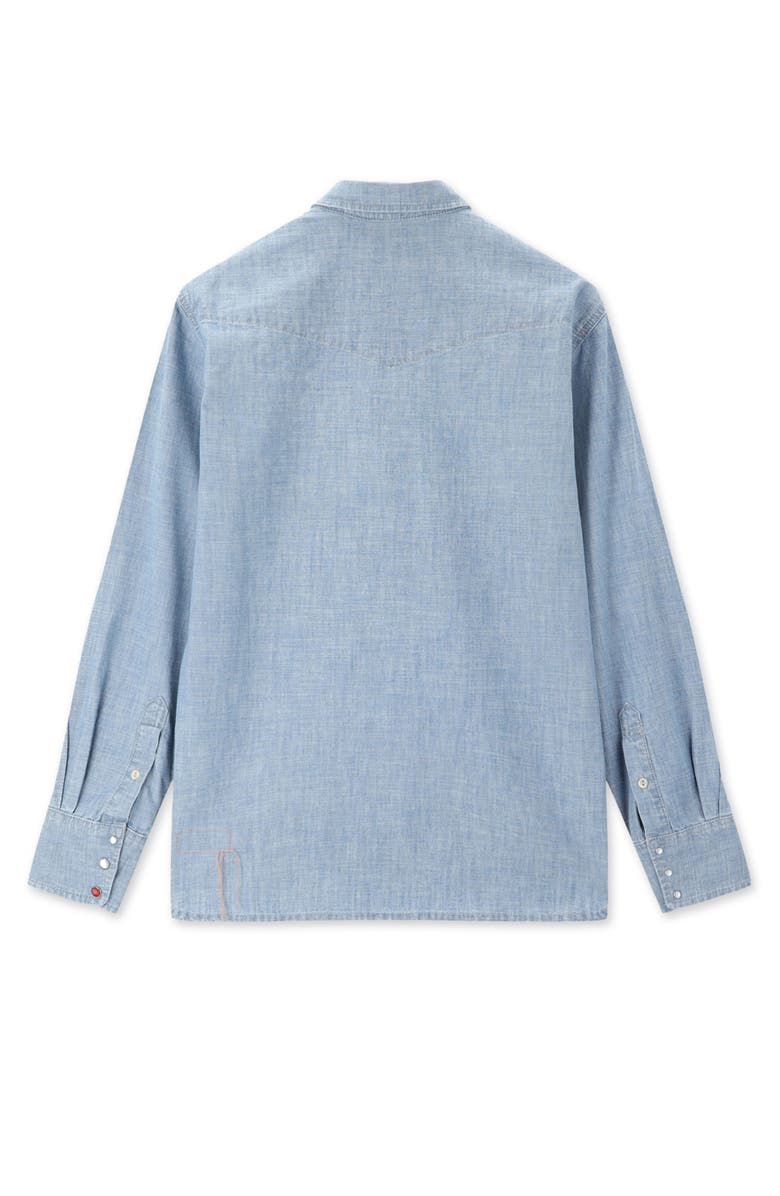 Fortela Kira Chambray Shirt, Alternate, color, Pale Blue