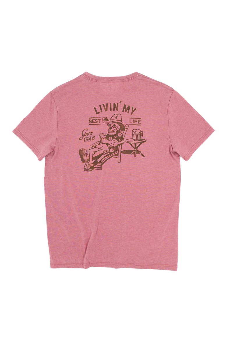Livin' My Best Life Graphic T-Shirt, Alternate, color, MEDIUM PINK