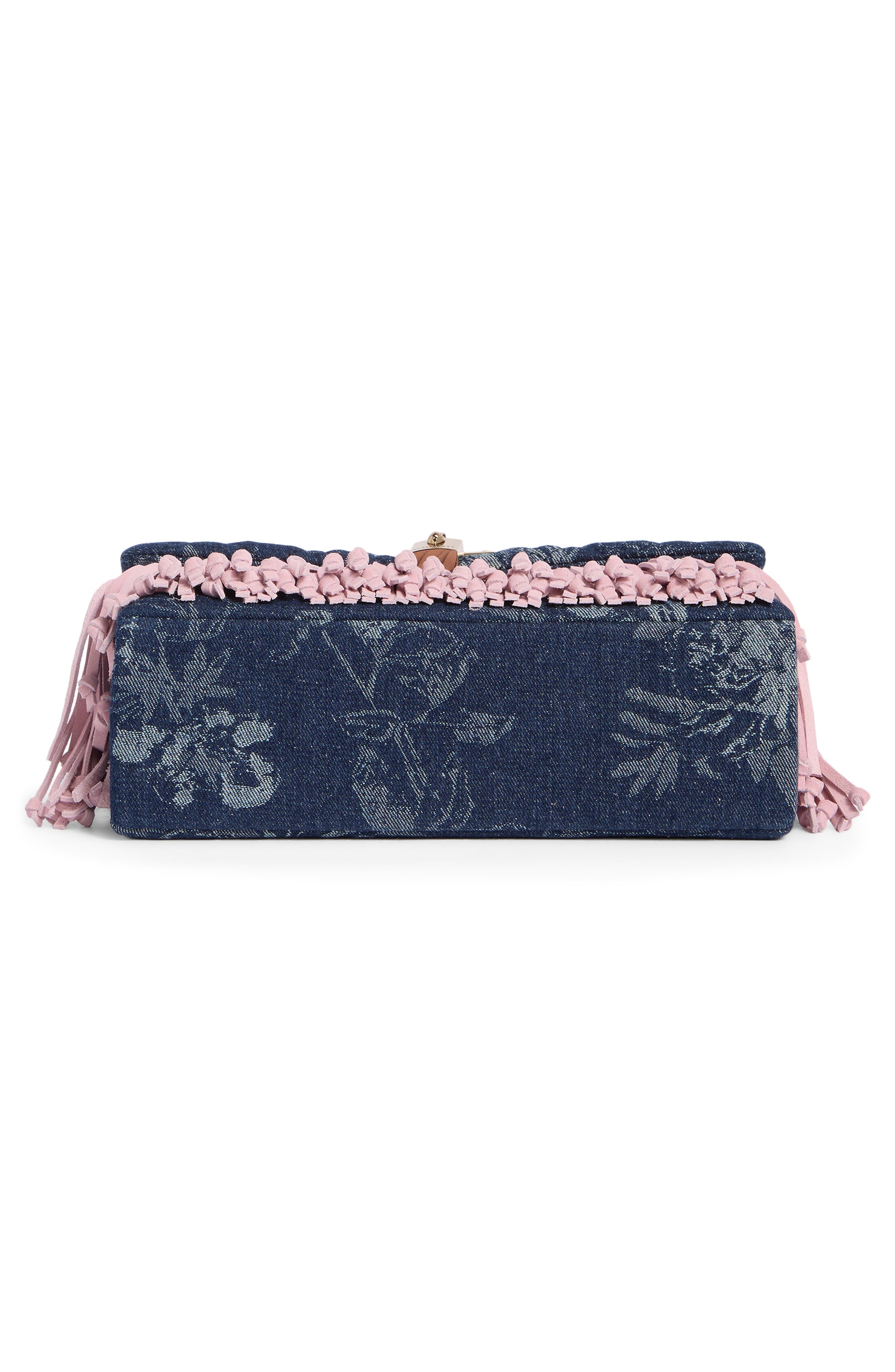 KG Kurt Geiger Brixton Fringe Shoulder Bag, Alternate, color, Navy