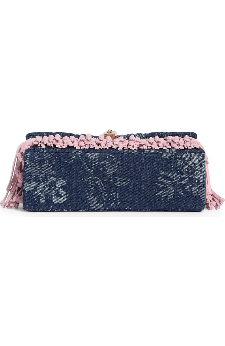KG Kurt Geiger Brixton Fringe Shoulder Bag, Alternate, color, Navy