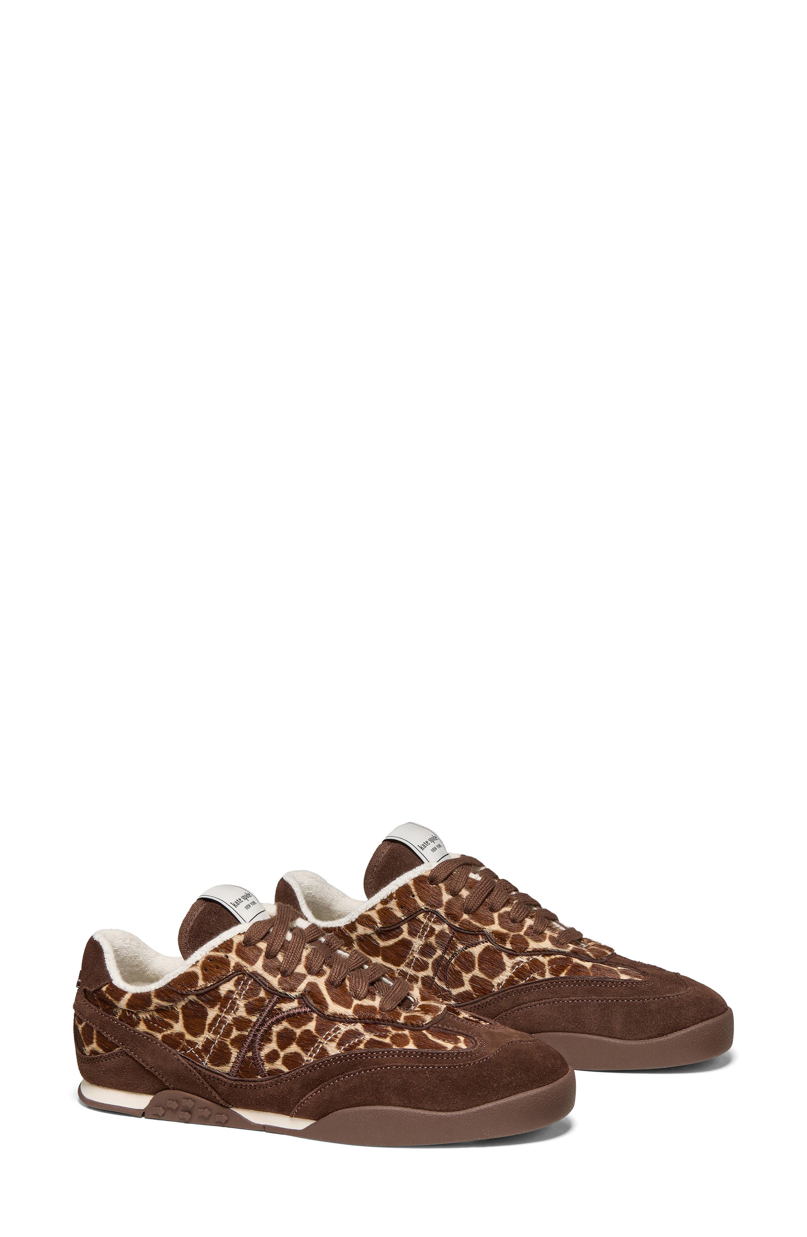 drift genuine calf hair sneaker, Alternate, color, HOT FUDGE MULTI
