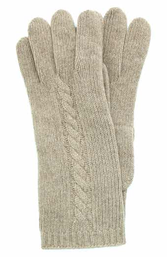 Portolano Cable Knit Cashmere Gloves