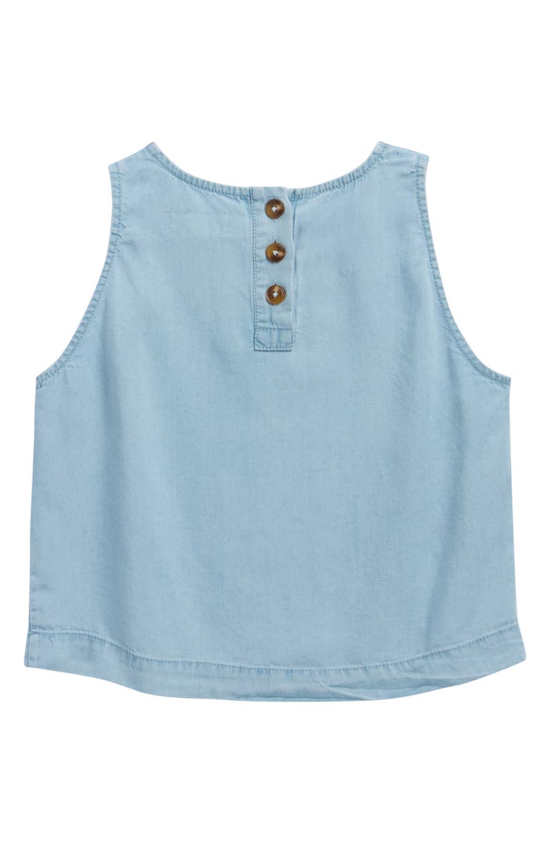 Tractr Kids' A-Line Sleeveless Top, Alternate, color, Lite Indigo