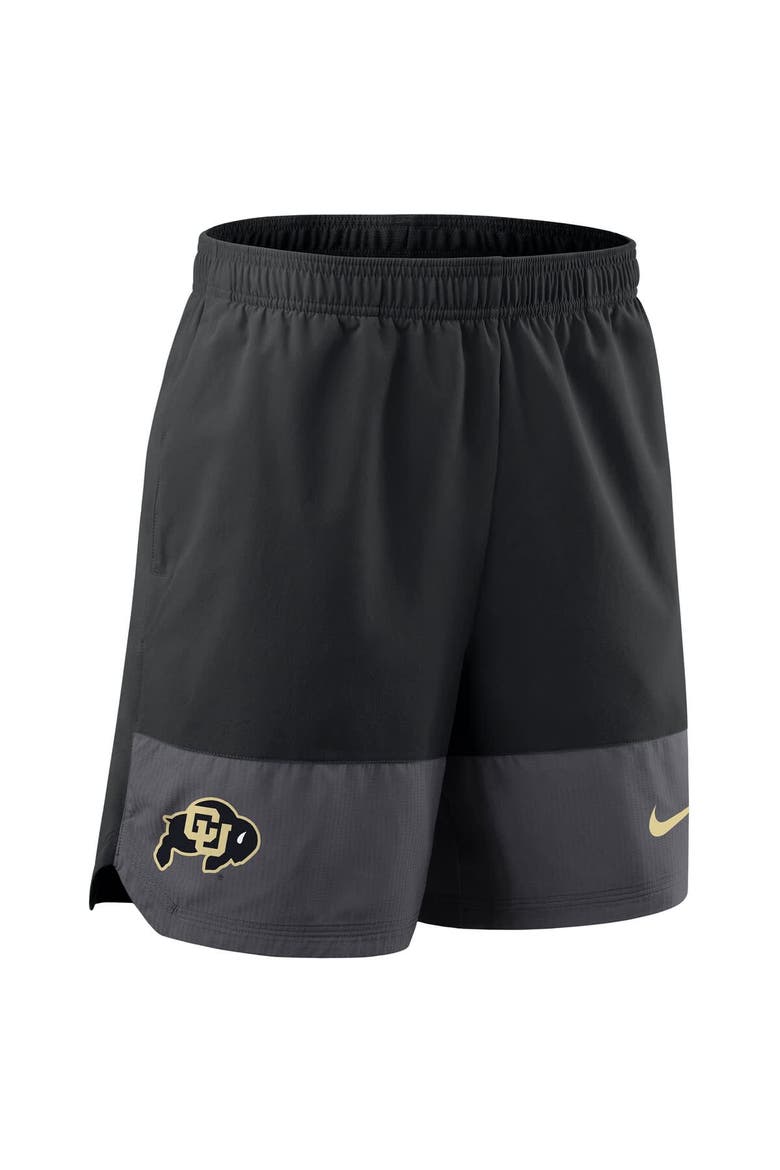 Men's Nike Black Colorado Buffaloes 2025 Sideline Performance Shorts, Alternate, color, Black