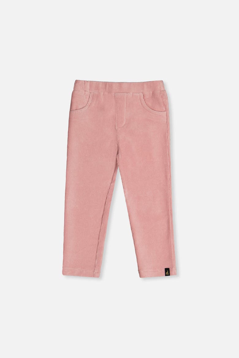 Stretch Velour Faux Pocket Elastic Waist Treggings, Main, color, Pale Dusty Pink