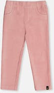 Deux par Deux Stretch Velour Faux Pocket Elastic Waist Treggings