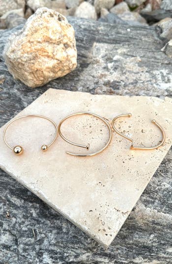 Set of 3 Cuff Bracelets