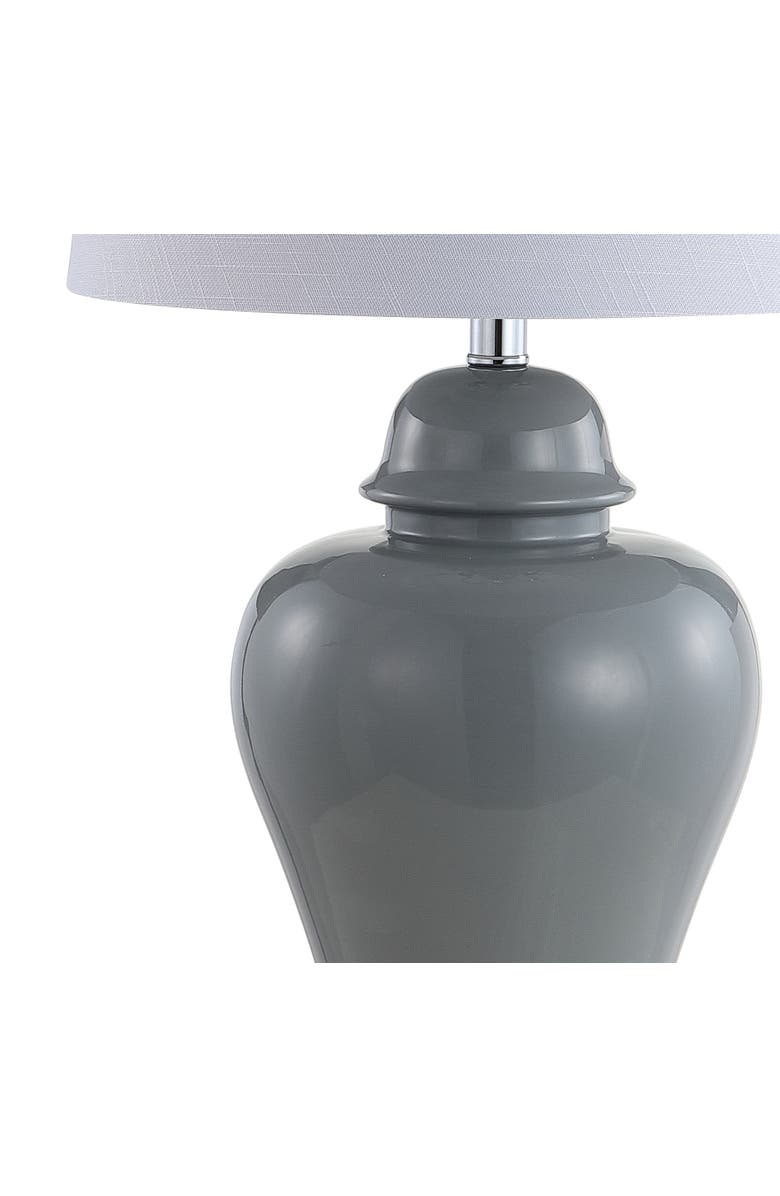 JONATHAN Y Winnie 27" Ceramic Urn LED Table Lamp, Alternate, color, Gray