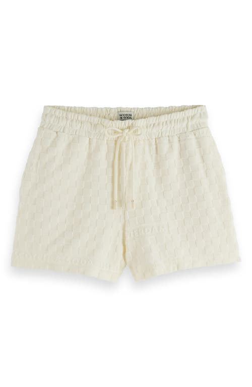 Scotch & Soda Terry Cloth Shorts In Soft Ice