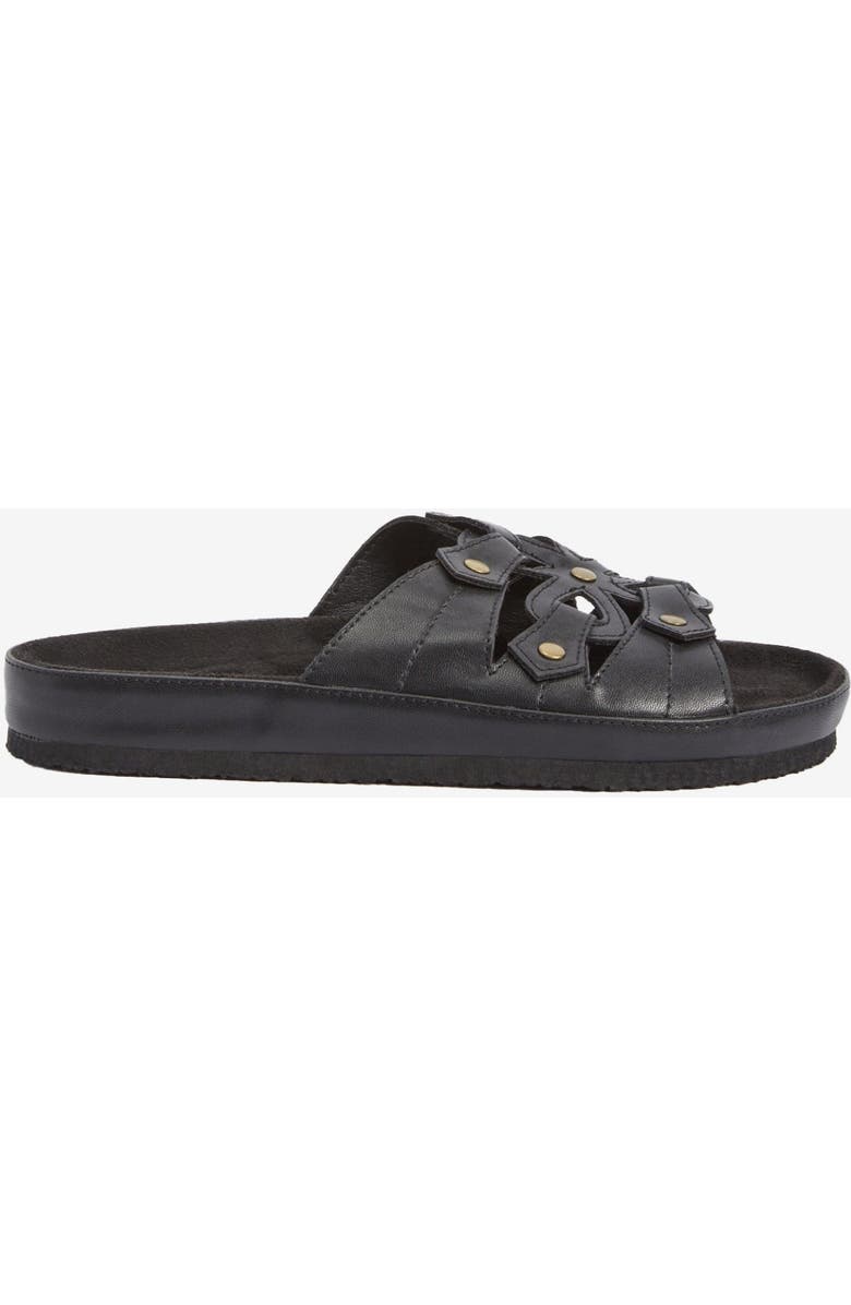 Comfortview The Summer Slip On Footbed Sandal, Alternate, color, Black