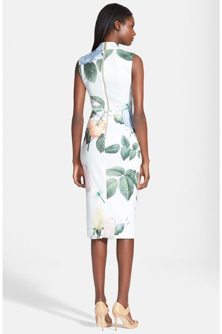 'Rose Ravina' Midi Dress, Alternate, color, MINT