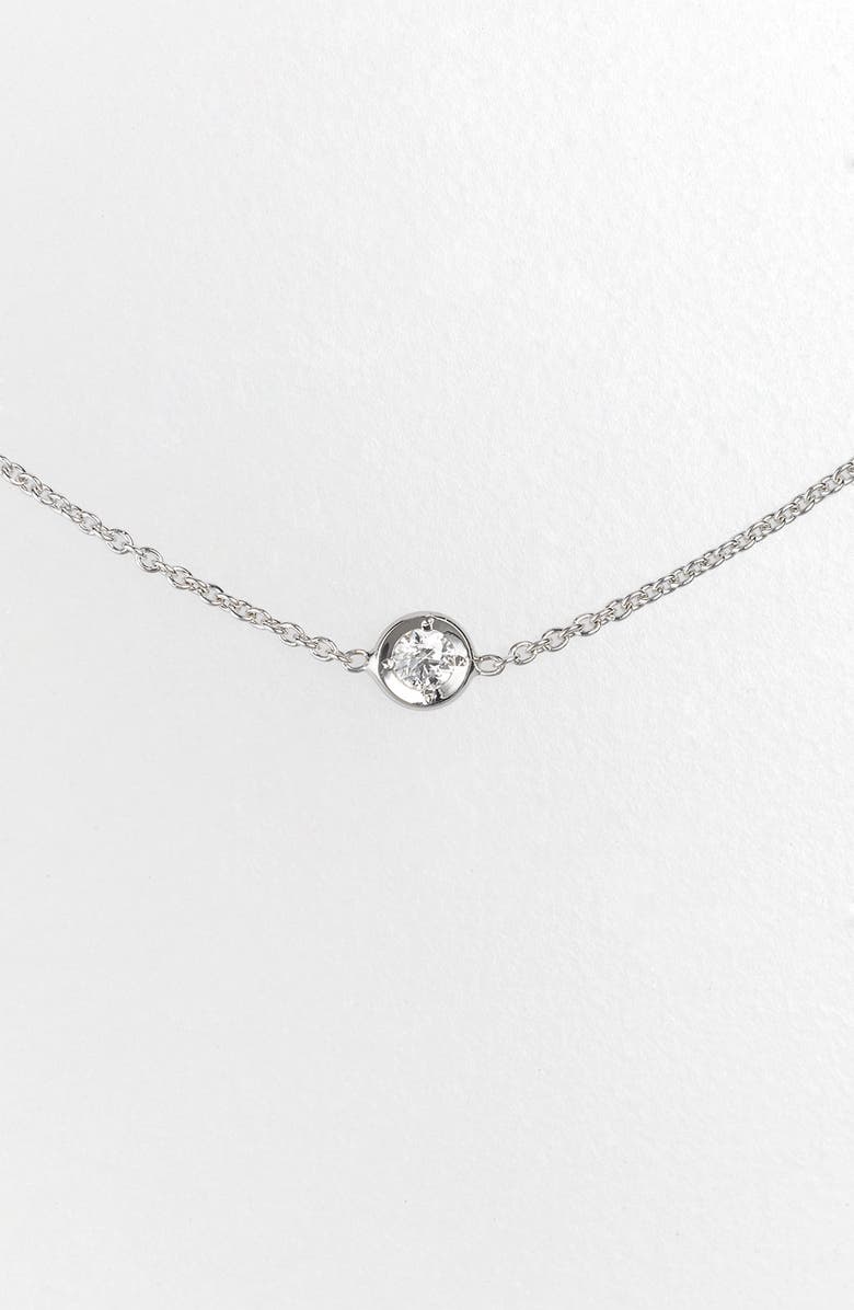Roberto Coin Diamond Seven Station Necklace, Alternate, color, Sterling Silver