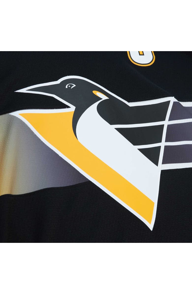 Mitchell & Ness Men's Mitchell & Ness Mario Lemieux Black Pittsburgh Penguins Captain's Patch 1996/97 Blue Line Player Jersey, Alternate, color, 