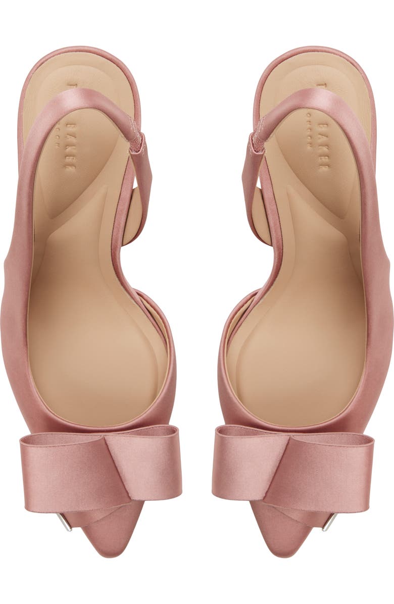 Ted Baker London Lola Bow Half d'Orsay Pump, Alternate, color, Dark Rose