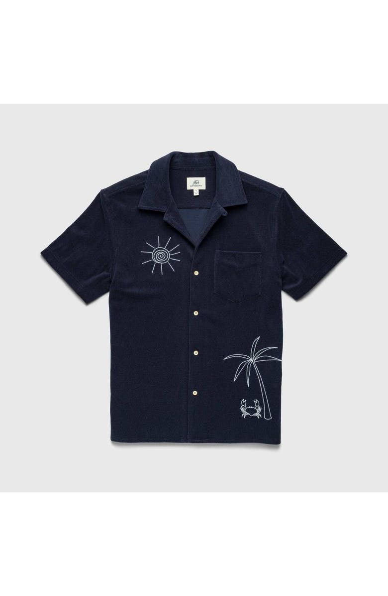 Surfside Supply Co. Mariner Terry Camp Collar Shirt, Main, color, 