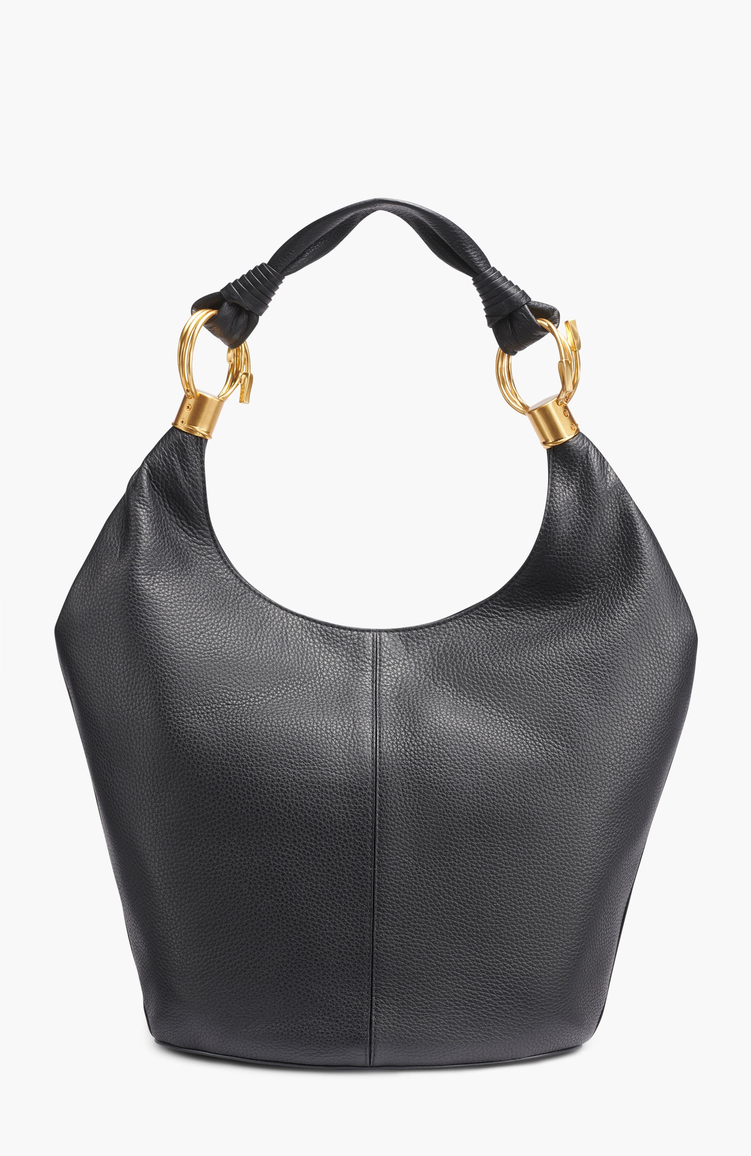 Donna Karan New York Tartan Hobo, Alternate, color, Blk/Gold