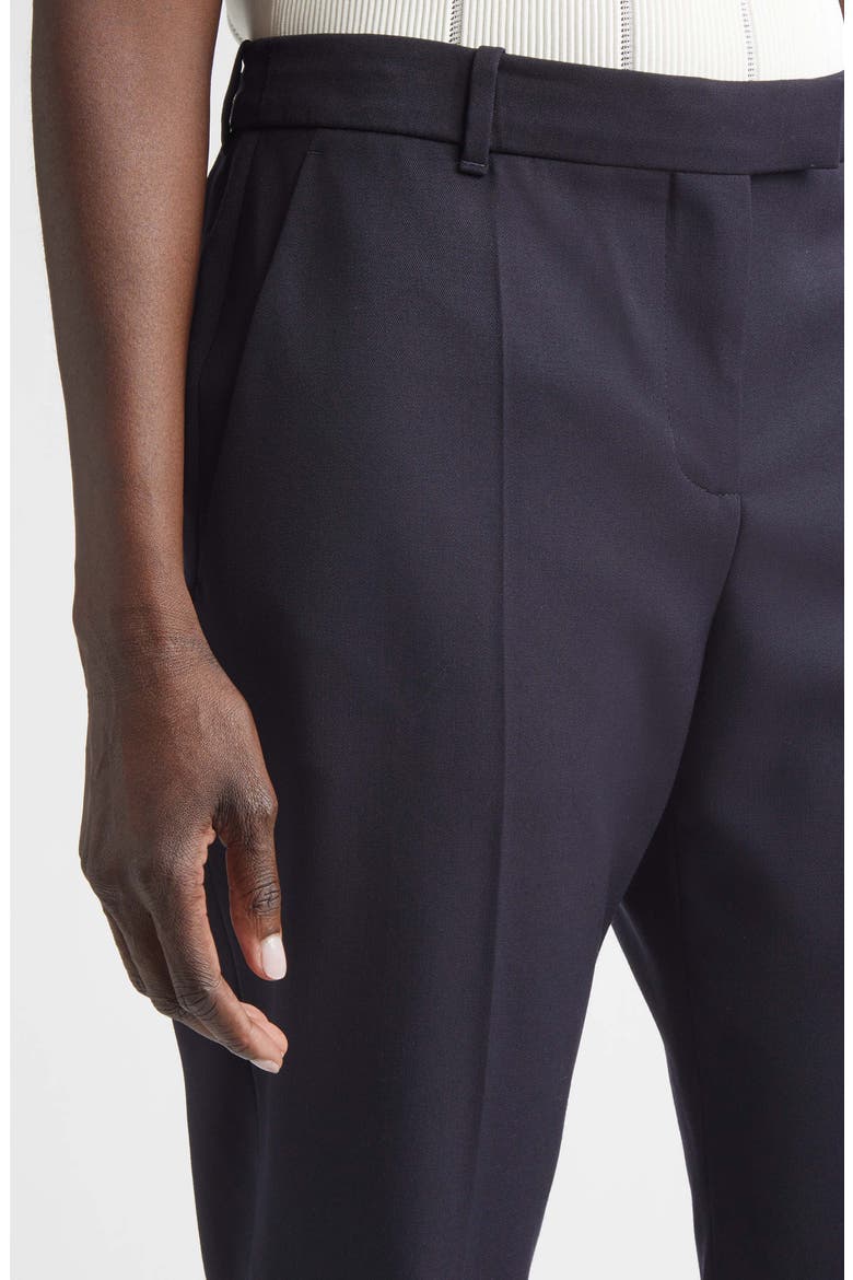 Wool Cigarette Trousers, Alternate, color, NAVY