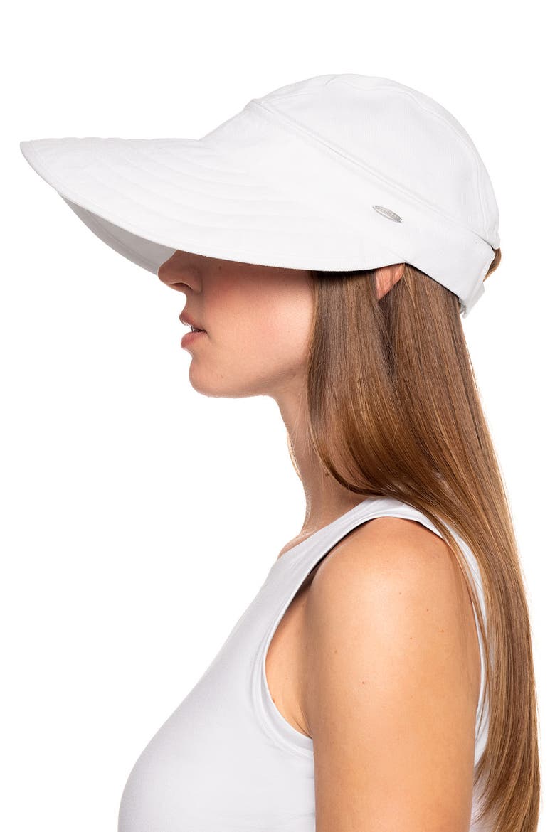 Women's Bel Aire Zip-Off Visor, UPF 50+ Sun Protection, Alternate, color, White