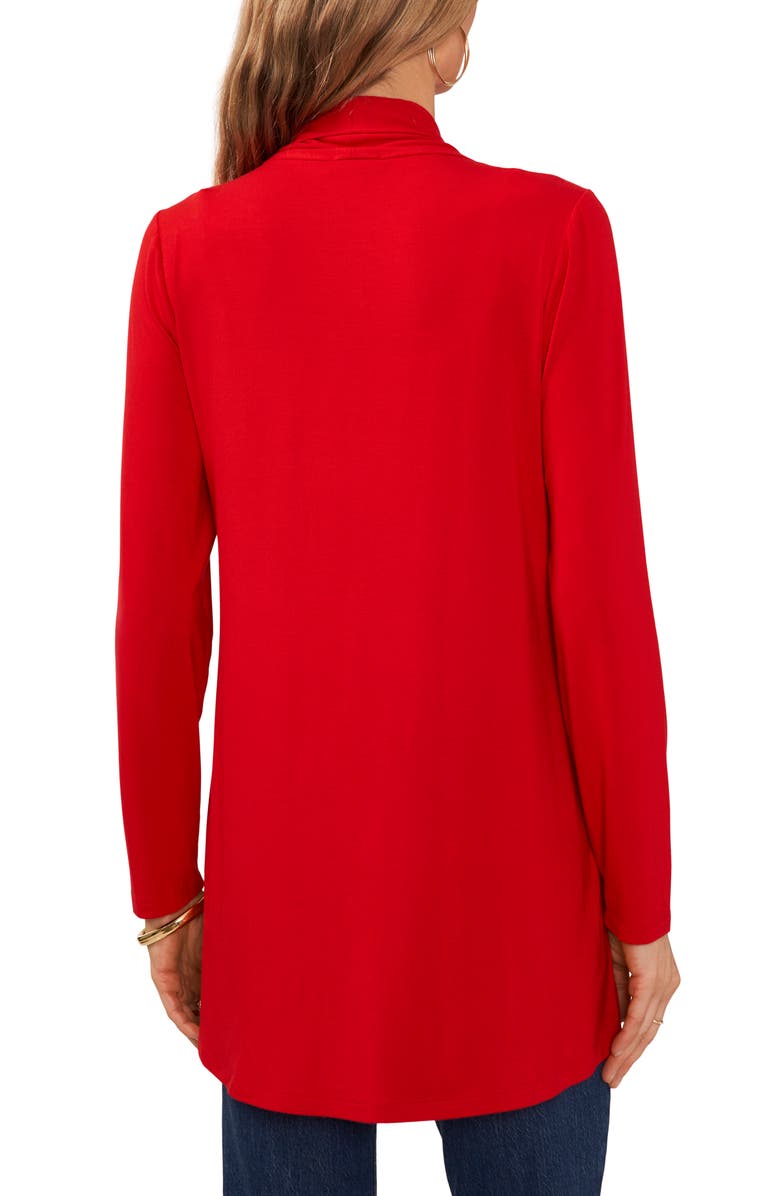 Vince Camuto Open Front Cardigan, Alternate, color, Ultra Red