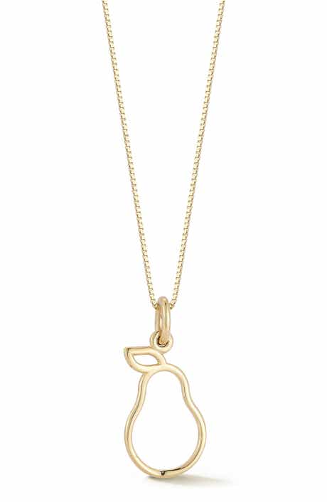 Ember Fine Jewelry 14K Gold Pear Pendant Necklace