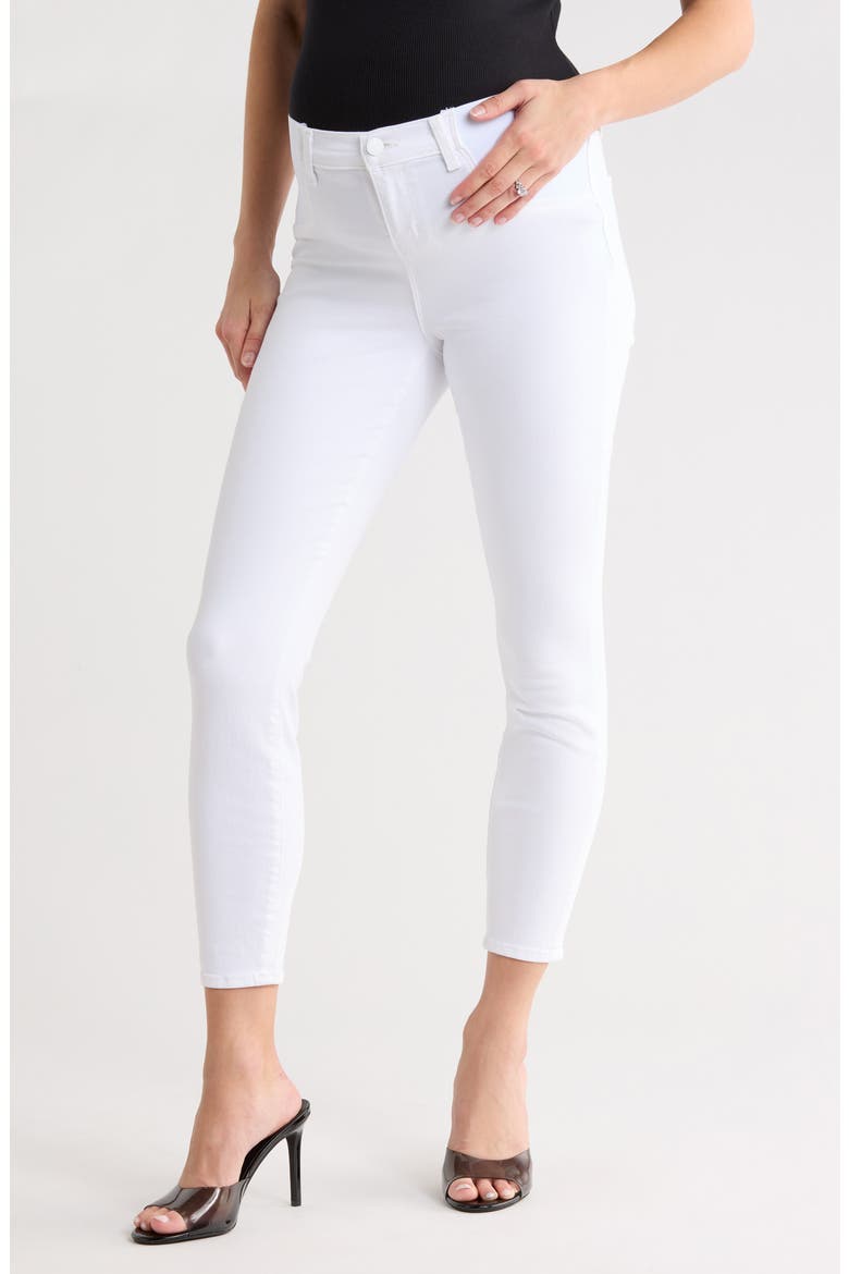 Margot Crop Skinny Maternity Jeans, Main, color, BLANC