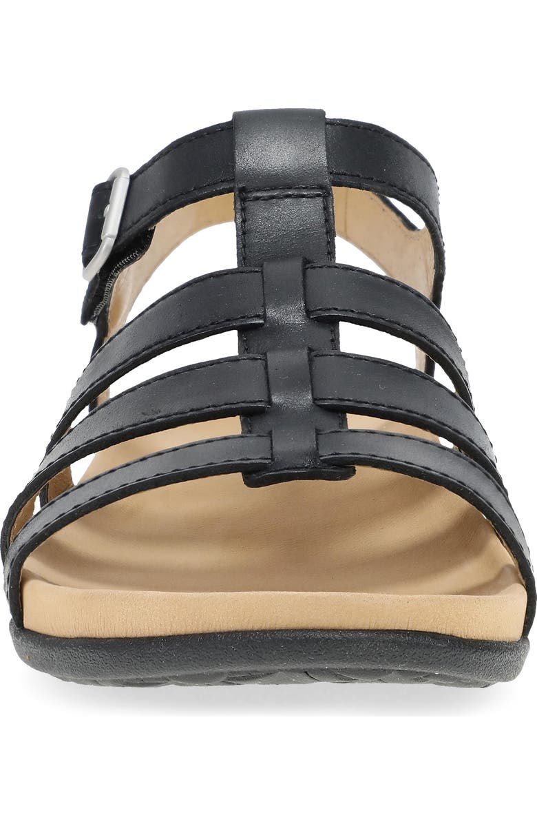 Dansko Janice Ankle Strap Sandal, Alternate, color, Black Calf