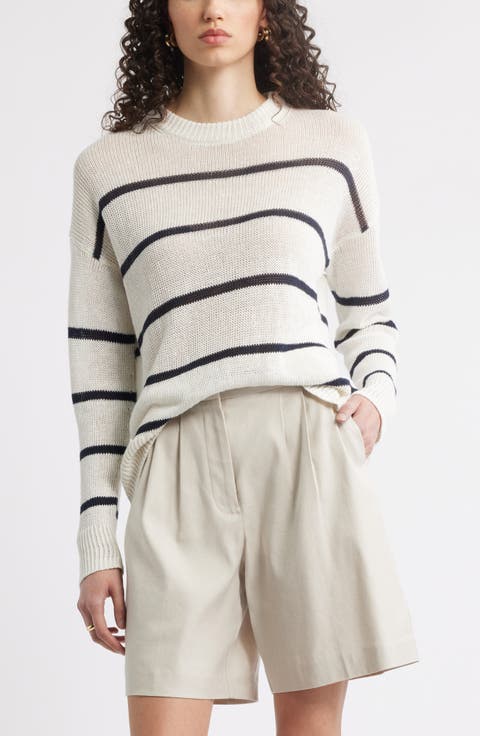Women's Ivory Striped Sweaters | Nordstrom