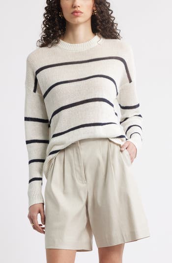 Nordstrom Open Knit Linen Sweater