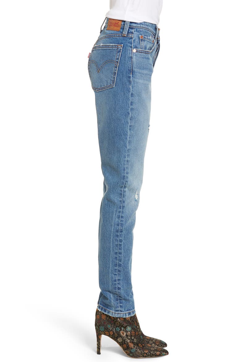 Levi's® 501 High Waist Skinny Jeans, Alternate, color, LEAVE A TRACE