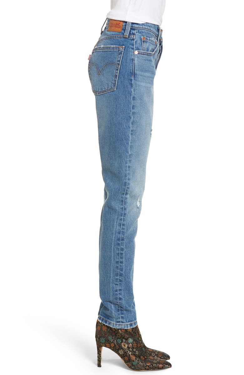 Levi's<sup>®</sup> 501 High Waist Skinny Jeans, Alternate, color,