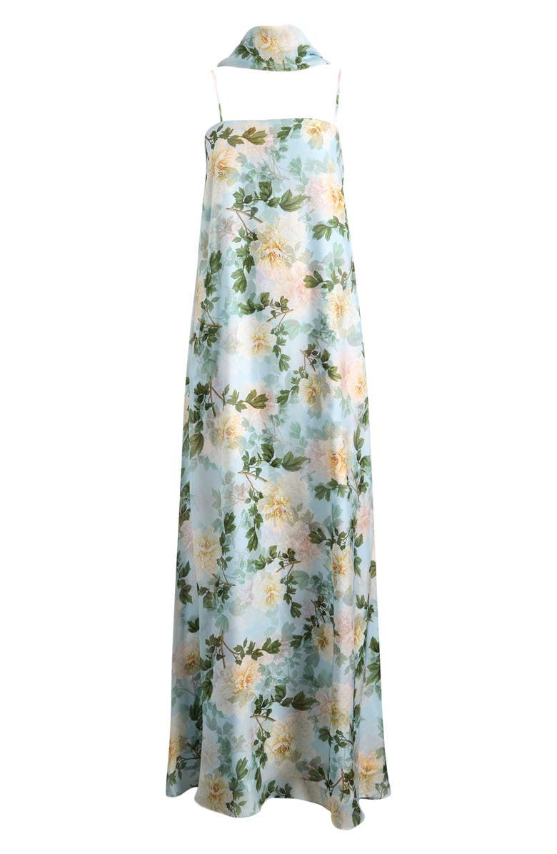 SACHIN BABI Shelby Floral Gown with Scarf, Alternate, color,