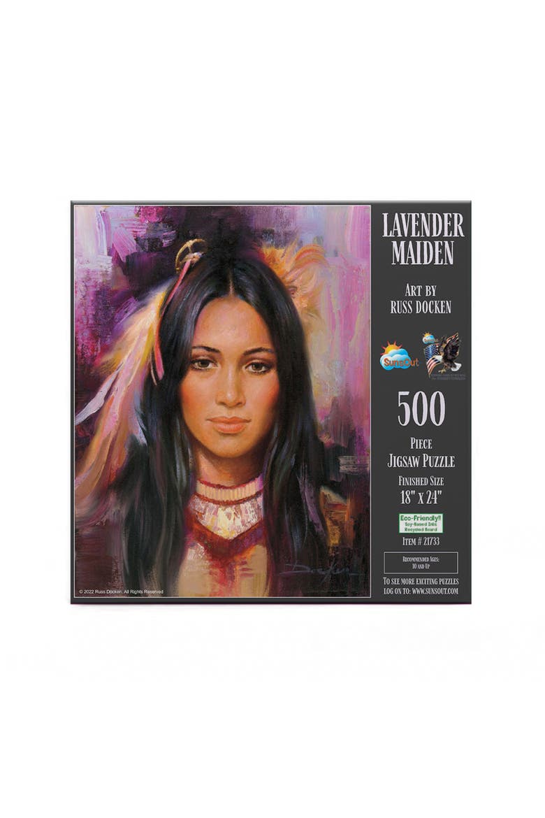 Lavender Maiden 500 piece Jigsaw Puzzle for Adults, Alternate, color, Multicolor